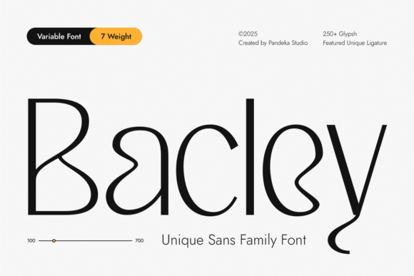 Bacley: A Modern Sans-Serif for Creative Brands
