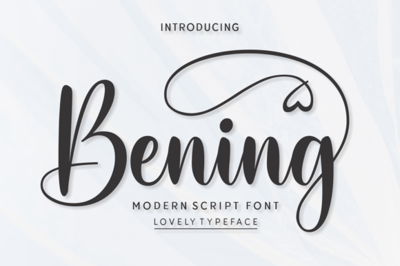 Bening: A Script Font for Elegant Design