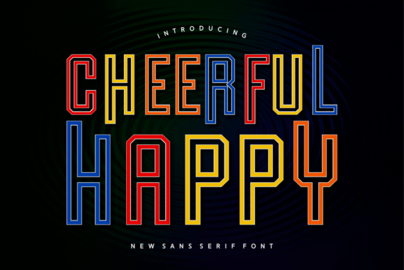 Cheerful Happy: A Bright Font for Bold Design