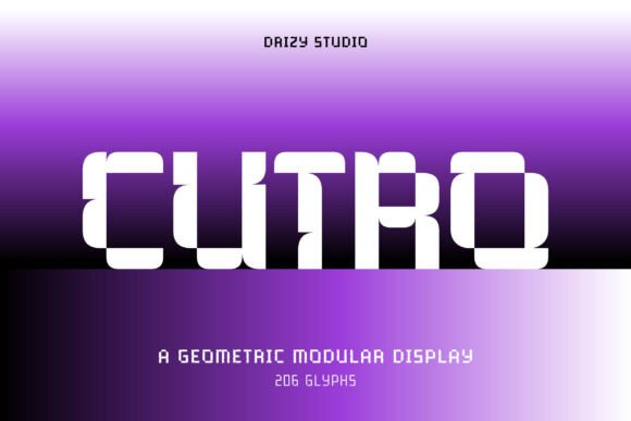 Cutro: A Bold Font for Creative Makers
