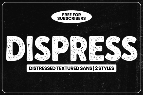Dispress: A Bold Font for Web Design