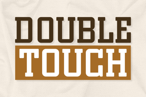 Double Touch Font for Web Design