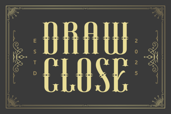 Draw Close: A Font for Business Style