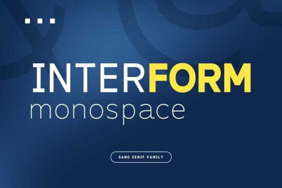 Interform: A Modern Monospaced Typeface
