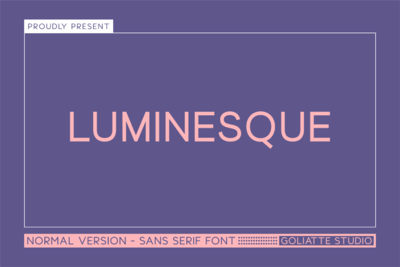 Luminesque: A Bold Font for Modern Campaigns