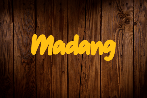 Madang Font: Elegant Script for Editorial Design
