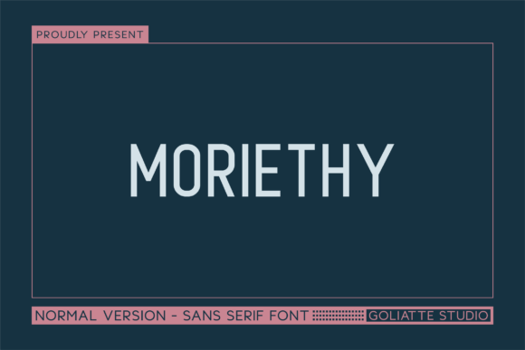 Moriethy: A Modern Sans Serif Typeface