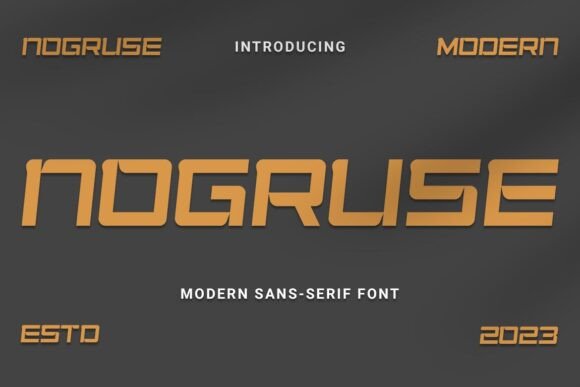 Nogruse: A Modern Font for Creative Makers