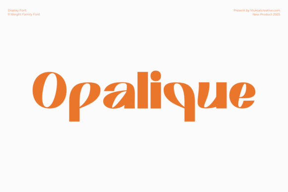 Opalique: A Luxurious Sans Serif
