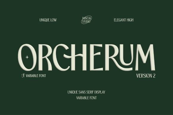 Orcherum: Elegant Display Font for Crafters