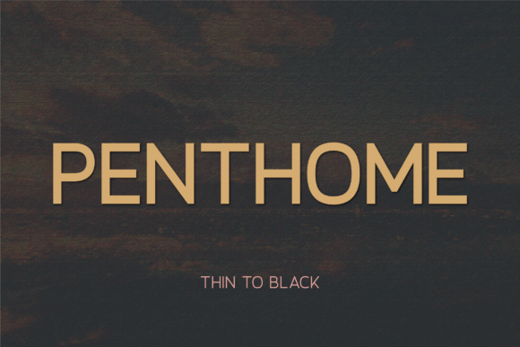 Penthome: A Modern Typeface for Editorial Design