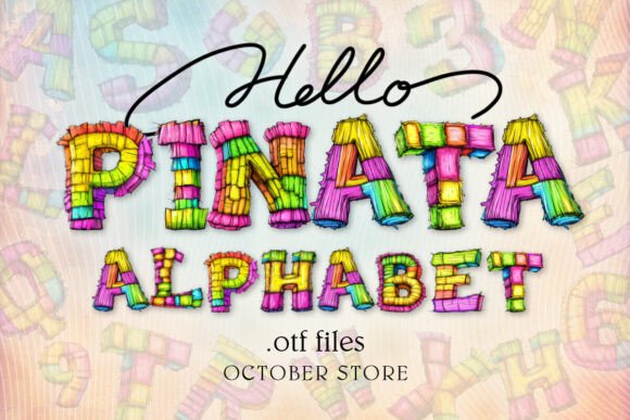 Piñata Pinata Alphabet Font