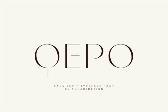Qepo: A Modern Sans Serif Typeface