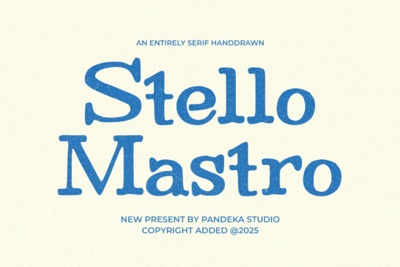 Stello Mastro: A Handdrawn Serif for Rustic Branding