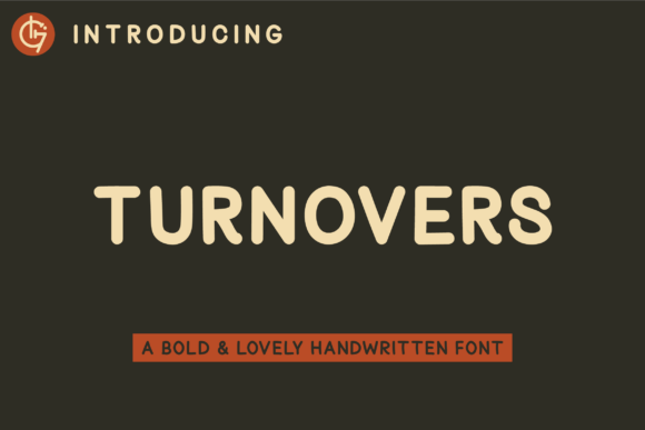 Turnovers: A Bold, Handwritten Font for Marketers