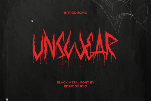 Unswear Font: Bold, Blackletter Power